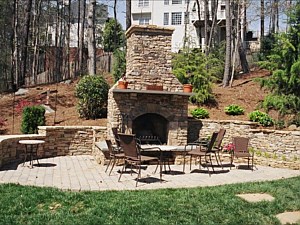 Outdoor Living Fireplace