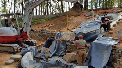 Waterfall Build, Emerson GA